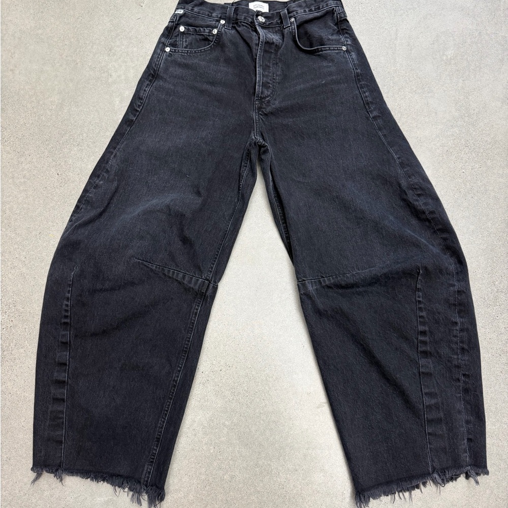 Citizens of Humanity Barrel Leg Women's Black Wide-Leg Jeans